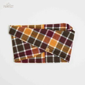 XL Flannel Dog Bandana Infinity Scarf for Large Breeds